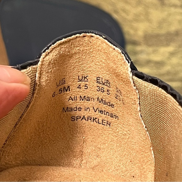 Abella Sparkler Midnight Blue Loafer Flats Size 6.5 - Picture 12 of 15